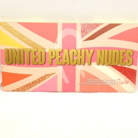 RUDE Other - RUDE COSMETICS United Peachy Nudes - 21 Pressed Pigment & Shadows Palette